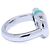 Ring Hermès Anello Hermes SUR MER T54 Argento Verde - vista 4