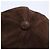 Cappello Gucci in pelle e camoscio con logo GG in rilievo Marrone scuro - vista 10