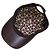 Cappello Gucci in pelle e camoscio con logo GG in rilievo Marrone scuro - vista 7