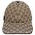 Cappello Gucci in tela GG beige - vista 2