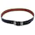 Hermès Hermes Cape Cod Box Calf Reversible Belt Black Silvery Golden
