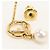 Orecchini Fendi Gold Stud Earrings 8AH432 F D'oro - vista 3