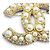 Chanel F24V Gold Coco Mark Brosche mit Kunstperlen Golden - Ansicht 6