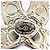 Chanel F24V Gold Coco Mark Brosche mit Kunstperlen Golden - Ansicht 7