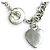 Collana girocollo Tiffany & Co. in argento 925 con ciondolo a cuore e chiusura T - vista 3