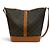 Céline Borsa a secchiello media in pelle Celine Triomphe Marrone