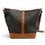 Céline Borsa a secchiello media in pelle Celine Triomphe Marrone - vista 4