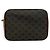 Céline Borsa a secchiello media in pelle Celine Triomphe Marrone - vista 6