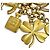 Spilla Trifoglio Chanel Vintage Coco Mark D'oro - vista 4