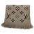 Stola Louis Vuitton Logomania Monogram in lana e seta