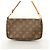 Borsa Louis Vuitton Monogram Pochette Accessoires Marrone - vista 9