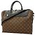 Borsa Briefcase Louis Vuitton Monogram Macassar Marrone Nero