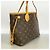 Borsa Tote Louis Vuitton Monogram Neverfull PM Marrone - vista 2