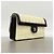 Borsa a tracolla con catena Chanel Chocolate Bar Nero Bianco - vista 2