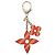 Portachiavi Louis Vuitton Monogram Flower Argento Rosa Rosso