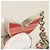 Portachiavi Louis Vuitton Monogram Flower Argento Rosa Rosso - vista 5