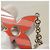 Portachiavi Louis Vuitton Monogram Flower Argento Rosa Rosso - vista 7