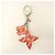 Portachiavi Louis Vuitton Monogram Flower Argento Rosa Rosso - vista 8