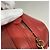 Borsa a tracolla Chanel in pelle rossa Rosso - vista 9