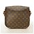 Borsa a tracolla Louis Vuitton Monogram Saint Cloud GM Marrone - vista 12