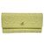 Cartera larga Chanel verde