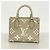 Borsa Louis Vuitton Monogram Empreinte Bicolor OnTheGo BB Beige - vista 9