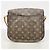 Borsa a tracolla Louis Vuitton Monogram Saint Cloud GM Marrone - vista 12