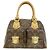 Borsa Louis Vuitton Monogram Manhattan PM Marrone