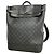 Zaino Steamer Monogram Eclipse Louis Vuitton Nero