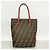 Fendi Zucca Nylon Canvas Tote Bag Brown Red - view 11