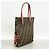 Fendi Zucca Nylon Canvas Tote Bag Brown Red - view 2