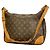 Borsa a tracolla Louis Vuitton Monogram Boulogne 30 Marrone