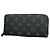 Louis Vuitton Monogram Eclipse Zippy Long Wallet Black
