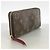 Louis Vuitton Monogram Portefeuille Clemence Long Wallet Marrone Fuschia - vista 2