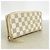 Louis Vuitton Damier Azur Portefeuille Clemence Long Wallet Bianco - vista 2