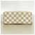 Louis Vuitton Damier Azur Portefeuille Clemence Long Wallet Bianco - vista 8