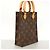 Louis Vuitton Monogram Petite Sac Plat Handtasche Braun - Ansicht 2