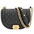 Boy Chanel Women's Matelassé Half Moon Shoulder Bag Black White