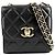 Borsa a tracolla Chanel Mini Matelassé Nero Bianco