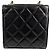 Borsa a tracolla Chanel Mini Matelassé Nero Bianco - vista 2