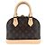 Borsa a mano Louis Vuitton Alma BB da donna Marrone Bianco Monogramma - vista 2