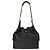 Sac à épaule Chanel en cuir noir et blanc - vue 2