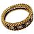Anello Twist da donna Christian Dior Bianco Giallo