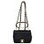 Borsa a tracolla Chanel Mini Matelassé Nero Bianco