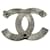 Spilla Chanel con strass da donna Argento Bianco - vista 2