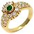 Boucheron Vintage Smaragd-Diamantring - Ansicht 2