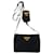 Borsa a tracolla Prada con logo Triangle Nero