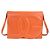 Borsa a tracolla con patta Dolce & Gabbana in pelle arancione con logo DG