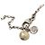 Collana con pendente Chanel Silver CC in ottone, strass e perle finte Argento - vista 5