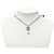 Collana con pendente Chanel Silver CC in ottone, strass e perle finte Argento - vista 6